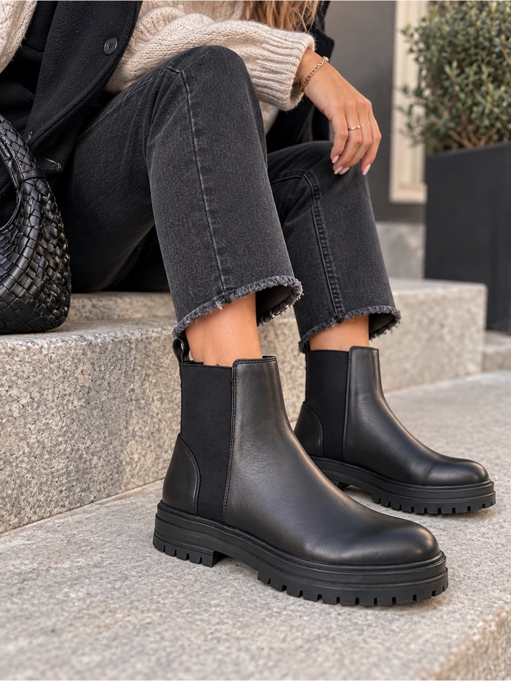 Steve Madden Handout leather Chelsea boots black 9